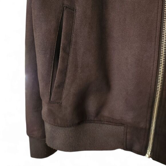 Zara faux suede jacket men's XL comfortable fall winter warm basic - Picture 3 of 9